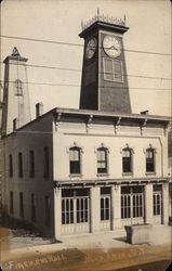 Firemen's Hall Moravia, NY Postcard Postcard