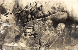 Dickson's Mounds, Illinois State Park: Skeletons in Grave with Artifacts Lewistown, IL Postcard Postcard