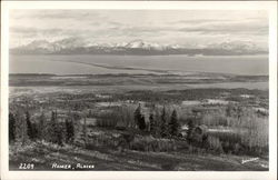 Aerial View of Homer Alaska Postcard Postcard