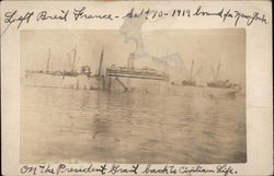 WWI Era Ship Postcard