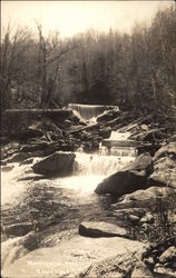 Waterfalls Near Bread Loaf, VT Postcard