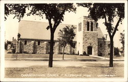 Congregational Church Alexandria, MN Postcard 