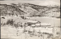 Ski Lodge in Winter Kjukan, Sweden Postcard Postcard