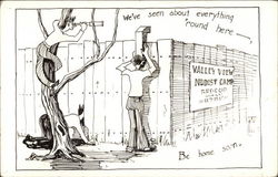 Valley View Nudist Camp Postcard