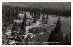 View of Rim Rock Ranch Old Station, CA Postcard 
