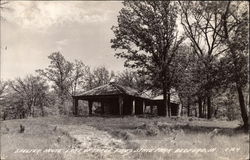 Shelter House at Lake of Three Fires State Park Bedford, IA Postcard Postcard