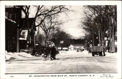 Mt. Washington from Main Street Postcard