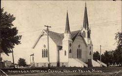 Norwegian Lutheran Church Hanley Falls, MN Postcard Postcard