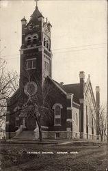 Catholic Church Auburn, NE Postcard Postcard