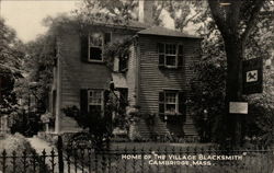 Home of "The Village Blacksmith" Cambridge, MA Postcard Postcard