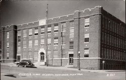 View of Junior High School Postcard