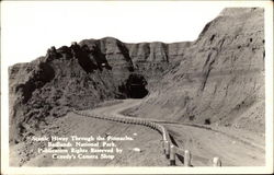 Scenic Highway Through the Pinnacles Badlands National Park, SD Postcard Postcard