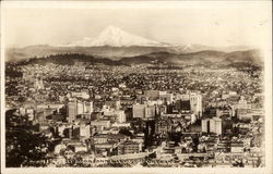 Mt. Hood and City of Portland Postcard