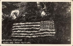 Floral Parade - Portland Rose Festival Oregon Postcard Postcard
