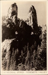 Cathedral Spires - Yosemite Valley Postcard
