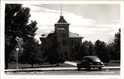 Choteau Court House Postcard