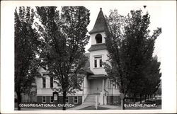 Congregational Church Glendive, MT Postcard 