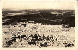 Aerial View of Fort Postcard