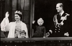 Queen Elizabeth II and Prince Philip Postcard