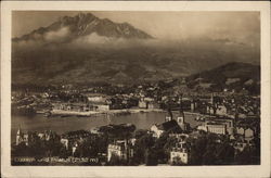 Luzern und Pilatus (2132 m) Lucerne, Switzerland Postcard Postcard