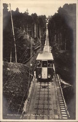 Oherer Teil der Merkubahn Baden-Baden, Switzerland Postcard Postcard