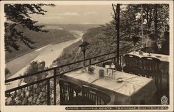 Sachs - Schweiz, Bastei-Terrasse Postcard