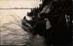 Fishing on the Amazon Peru Postcard Postcard