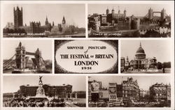 Souvenir Postcard of The Festival of Britain Postcard
