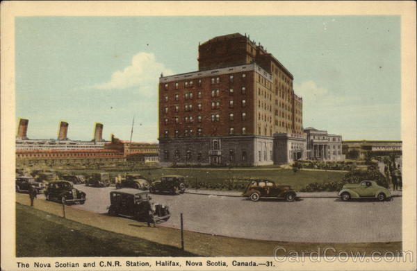 The Nova Scotian and C.N.R. Station Halifax NS Canada