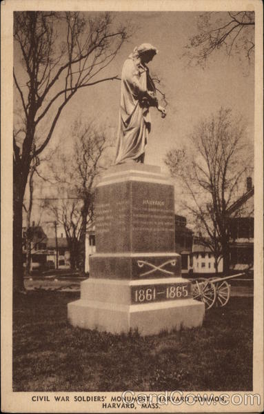 Civil War Soldiers' Monument, Harvard Common Massachusetts