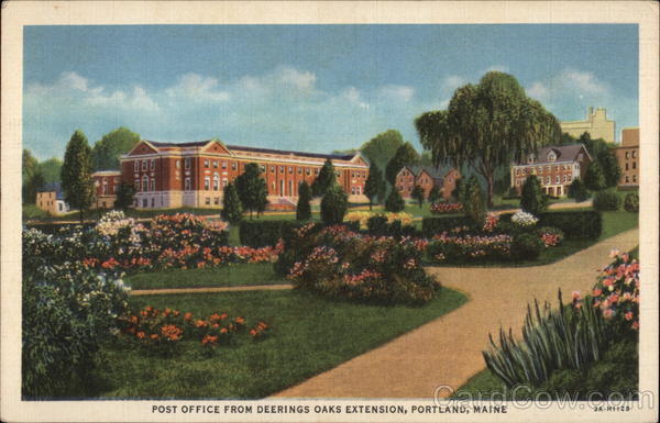 Post Office from Deerings Oaks Extension Portland Maine