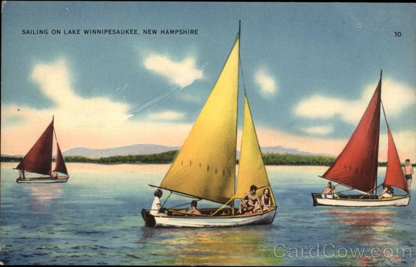 Sailing on Lake Winnipesaukee New Hampshire