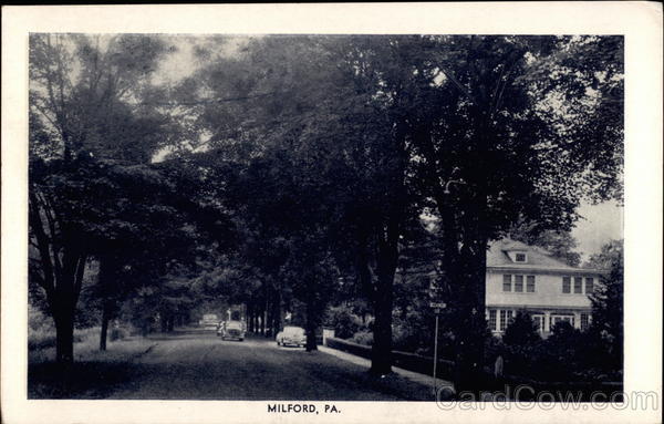 Street Scene Milford Pennsylvania