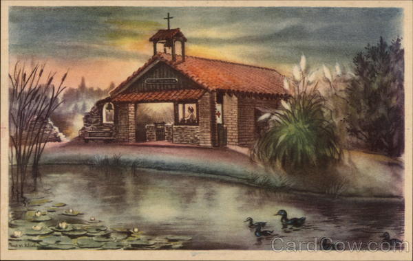 Our Little Chapel by t he Lake at Knott's Berry Place Buena Park California