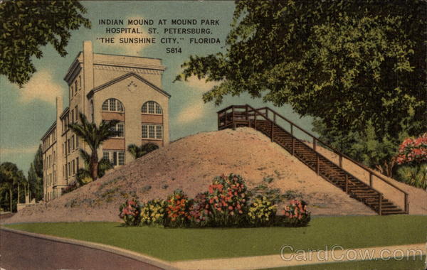 Indian Mound at Mound Park Hospital St. Petersburg Florida