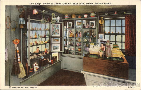 The Shop, House of Seven Gables, Built 1668 Salem Massachusetts