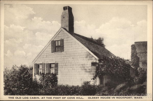 The Old Log Cabin, at the foot of Cove Hill Rockport Massachusetts