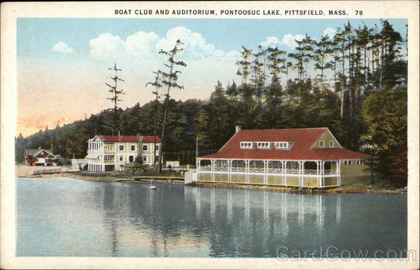 Boat Club and Auditorium, Pontoosuc Lake Pittsfield Massachusetts