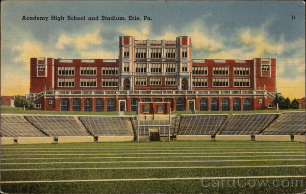 Academy High School and Stadium Erie Pennsylvania