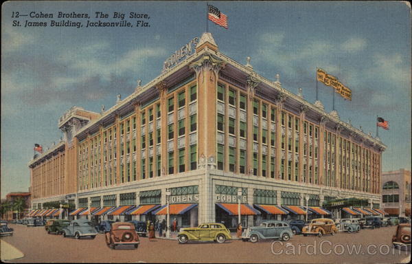 Cohen Brothers, The Big Store, St. James Building Jacksonville Florida