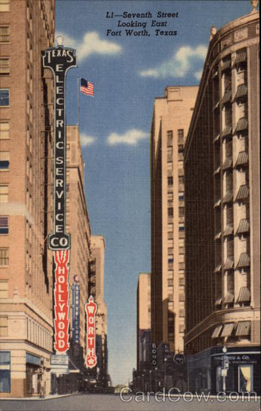 Seventh Street Looking East Fort Worth Texas