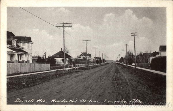 Barnett Ave., Residential Section Lacombe AB Canada