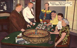 Roulette -- "Make Your Point" Las Vegas, NV Postcard Postcard