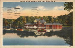 The Boat House, Roger Williams Park Postcard