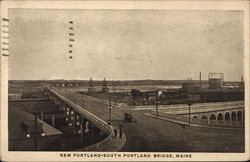 New Portland - South Portland Bridge, Maine Postcard