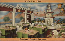 Ruby Foo's Den - Chinatown's Smartest Restaurant Postcard