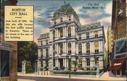 Boston City Hall Postcard