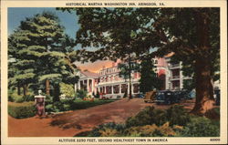 Historical Martha Washington Inn Abingdon, VA Postcard Postcard