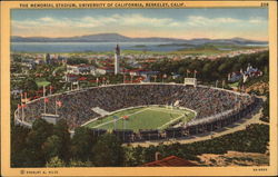 The Memorial Stadium, University of California Postcard