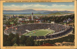 The Memorial Stadium, University of California Berkeley, CA Postcard Postcard